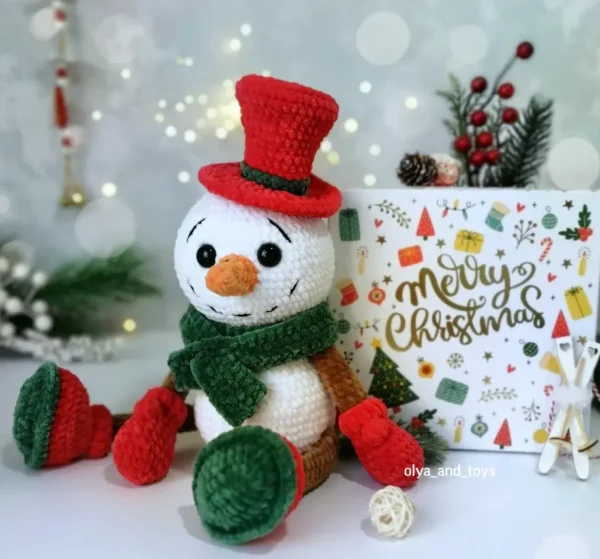 snowman crochet pattern